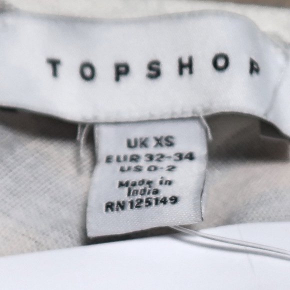 TOPSHOP Ring Detail Striped Cut Out Dress 0-2 - Picture 6 of 7
